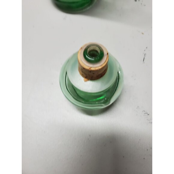 Barware Old Fitzgerald Venetian Green Glass Decanter Bottle & Stopper 1960s - Picture 6 of 8